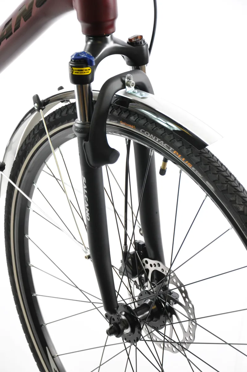 Salcano Istanbul 700c Commuter Hybrid Bike Maroon-7